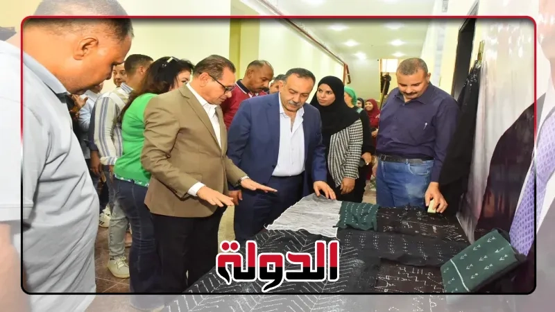 محافظ أسيوط يتفقد تدريب 60 فتاة على صناعة 'التللي' بالمجمع الحرفي في الشامية