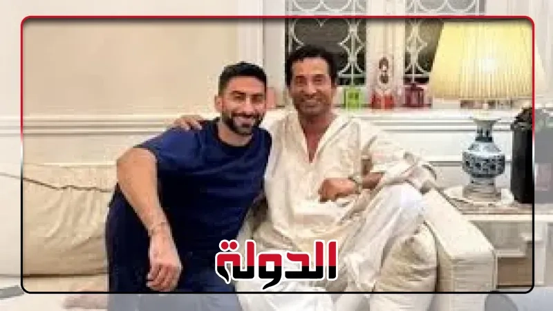 عمرو سعد يلتقي أنس بوخش داخل منزله بالقاهرة