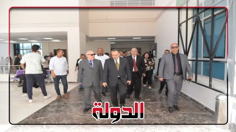 محافظ أسيوط يزور جامعة بدر ويتفقد قافلة طبية مجانية بالتعاون مع الصحة
