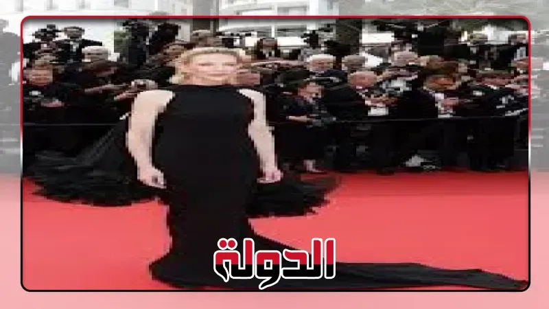 كيت بلانشيت وإيل فانينج على السجادة الحمراء لحفل ختام مهرجان كان السينمائى