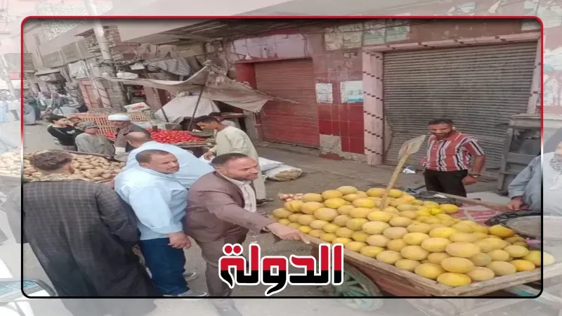حملة لرفع الإشغالات والتعديات على الشوارع بحي غرب المنصورة