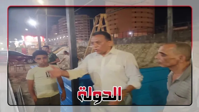 رئيس حي شرق يلغي مقلب القمامه بشارع الجلاء ويضع كرفان