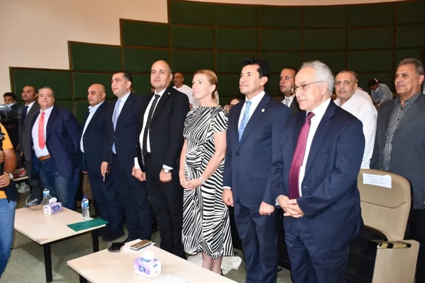 وزير الشباب والرياضة يشهد المؤتمر الصحفي للإعلان عن بطولة العالم لرفع الأثقال البارالمبية
