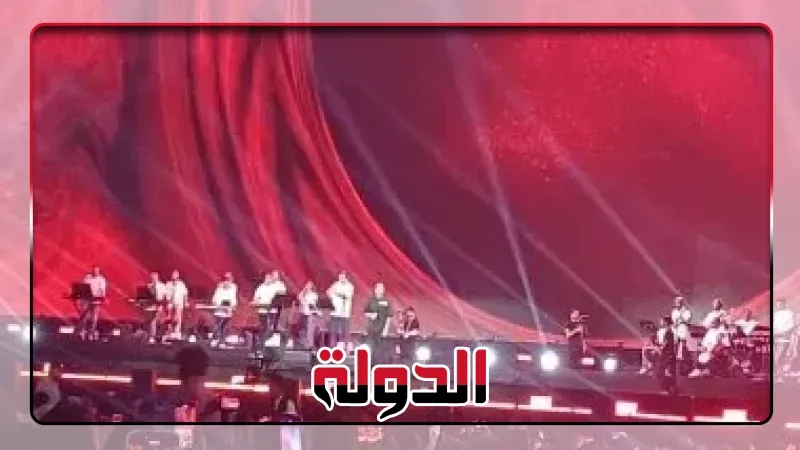 تامر عاشور يوجه رسالة دعم لأنغام فى حفله بمهرجان العلمين الجديدة