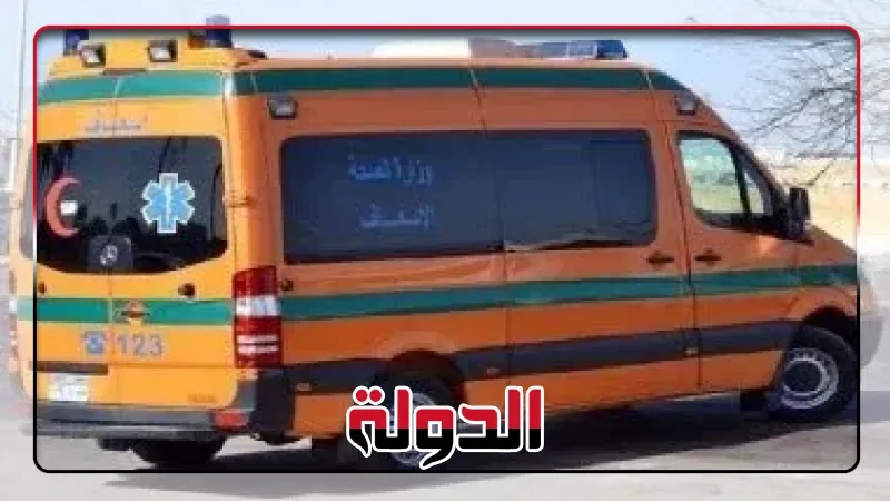 حادث تصادم بين 3 سيارات يصيب 4 أشخاص بمنشأة القناطر