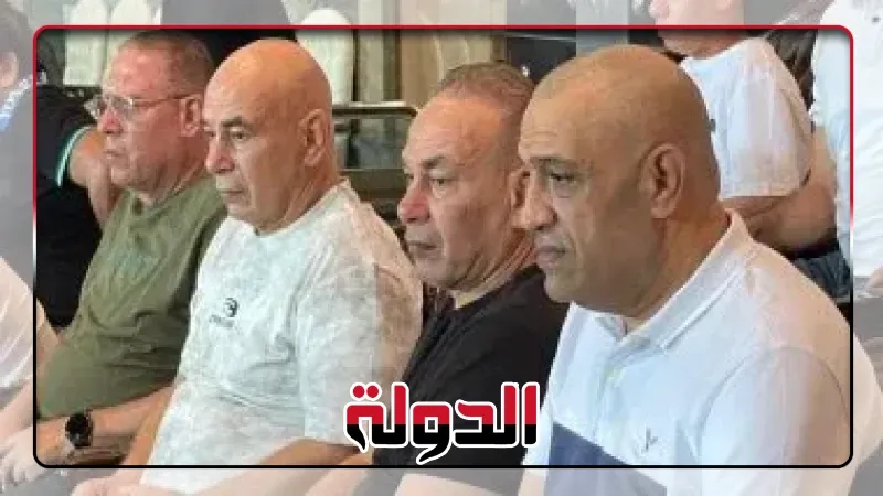 جهاز منتخب مصر بقيادة التوأم حسن فى مباراة الزمالك والمقاولون