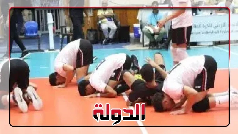 منتخب الطائرة يهزم ليبيا ويقترب من التتويج بذهبية البطولة العربية