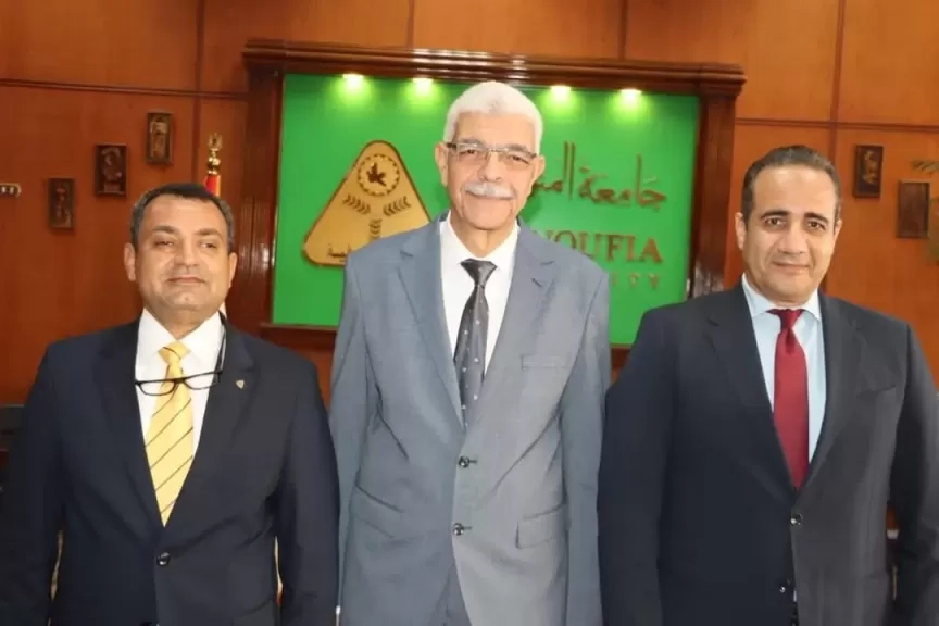 رئيس جامعة المنوفية يشهد مراسم توقيع بروتوكول تعاون بين معهد الكبد القومى ومعهد الأورام لتقديم رعاية متكاملة للمرضى