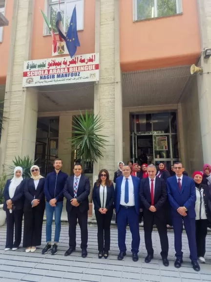 محفوظ يلتقي محفوظ فى ميلانو..أول تعاون بين الأكاديمية المصرية الفنون بروما ومدرسة نجيب محفوظ