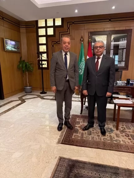 النائب أسامة شرشر يلتقى السفير إيهاب أبو سريع سفير مصر بالرياض