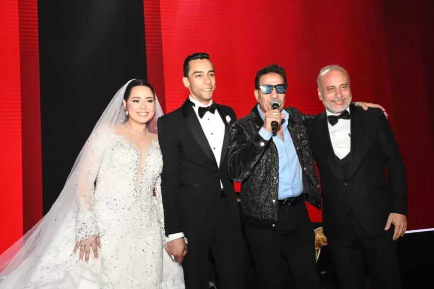 أحمد شيبة وسعد الصغير يشعلون زفاف نجل المنتج ياسر نوار بحضور ضخم بمدينة دسوق