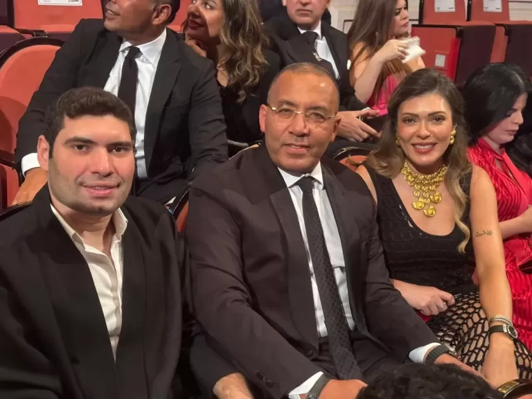 المنتج ماهر فودة يحضر العرض الخاص لـ'المشروع X' بصحبة خالد صلاح وشريهان أبو الحسن