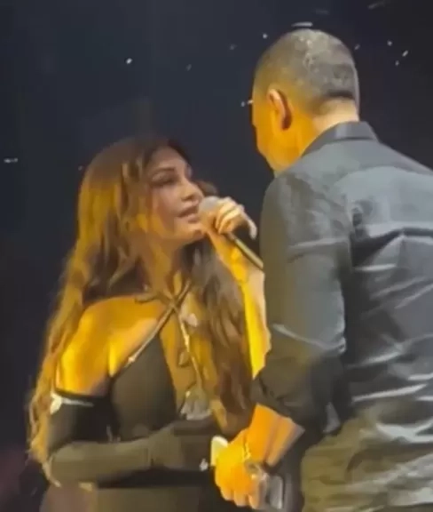 هيفاء وهبي تغني للنجم ماجد المصري 'رجب' … ويرد عليها: 'والنبي انتي اللي تجنني