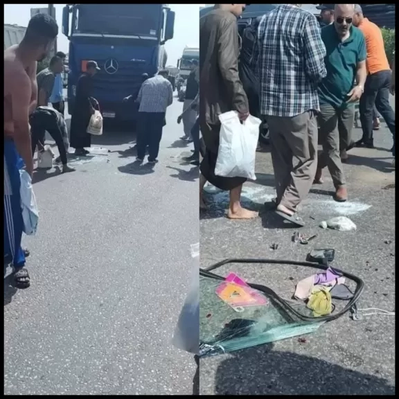 بالأسماء.. وفاة اثنين وإصابة 19 في حادث انقلاب سيارة محملة بالعمالة في المنوفية