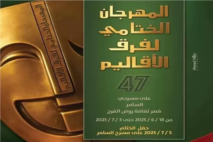 الليلة.. 'حجر القلب' بالمهرجان الختامي لفرق الأقاليم المسرحية على مسرح السامر