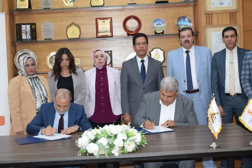 رئيس جامعة بنها يشهد توقيع بروتوكول تعاون بين كلية الحاسبات والذكاء الإصطناعى وشركة هيلث انسايتس