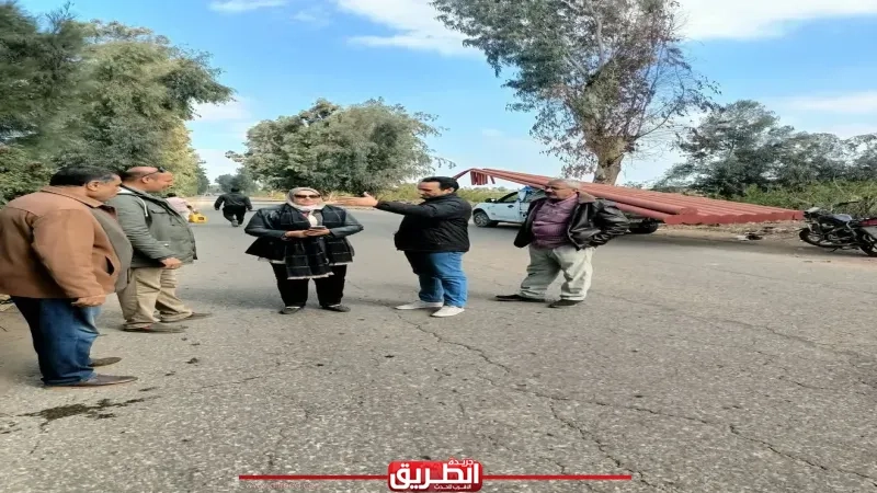 زرع 80 عامود إنارة جديدة بالطرق المحرومه من الإنارة بالسنطة..صور