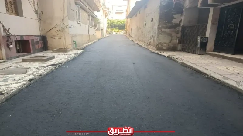 طرق ونقل الإسكندرية ترمم الأرصفة المتهالكة بشوارع المحافظة