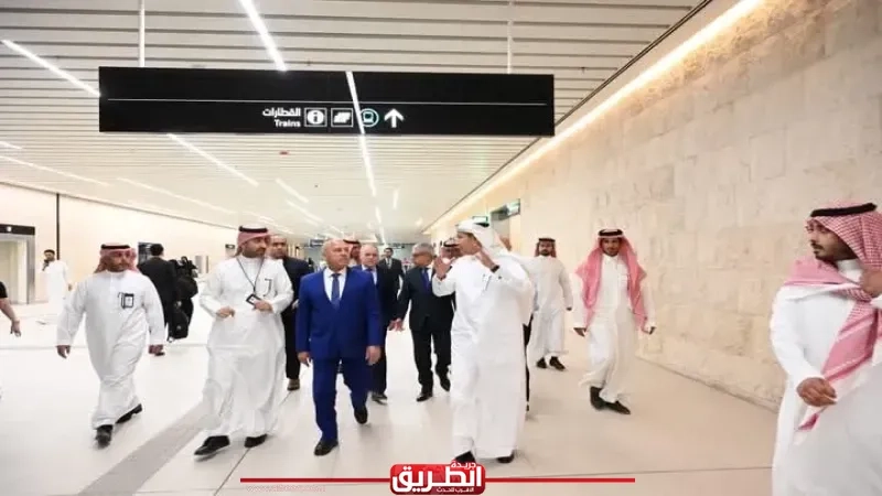 نائب رئيس مجلس الوزراء للتنمية الصناعية وزير الصناعة والنقل ووزير النقل والخدمات اللوجستية السعودي في زيارة هامة لمترو الرياض