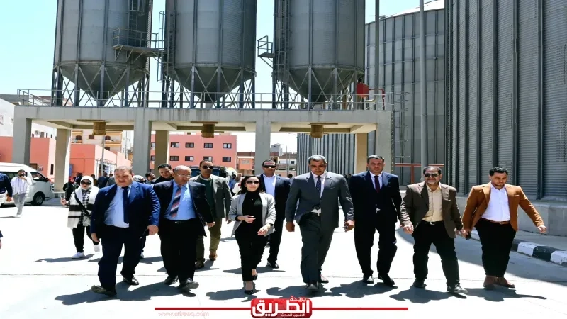 محافظ البحيرة تفتتح موسم توريد القمح وتتفقد أعمال التوريد بصومعة زاوية غزال