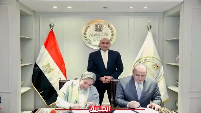 وزير التربية والتعليم يشهد توقيع بروتوكول تعاون بين الوزارة ومؤسسة 'التعليم أولًا'