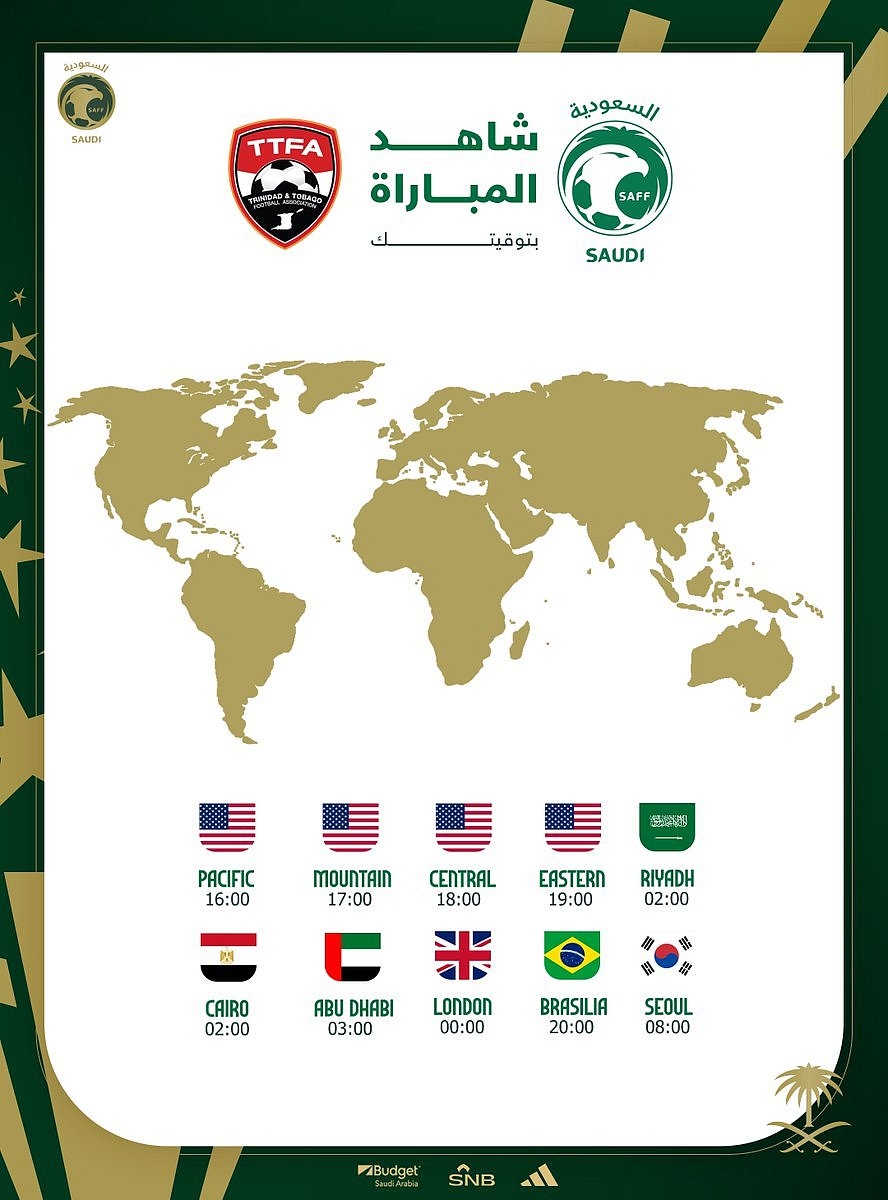 اخبار السعودية : الكأس الذهبية 2025: الأخضر السعودي يسعى لحسم بطاقة التأهل عبر بوابة "ترينيداد وتوباغو"
