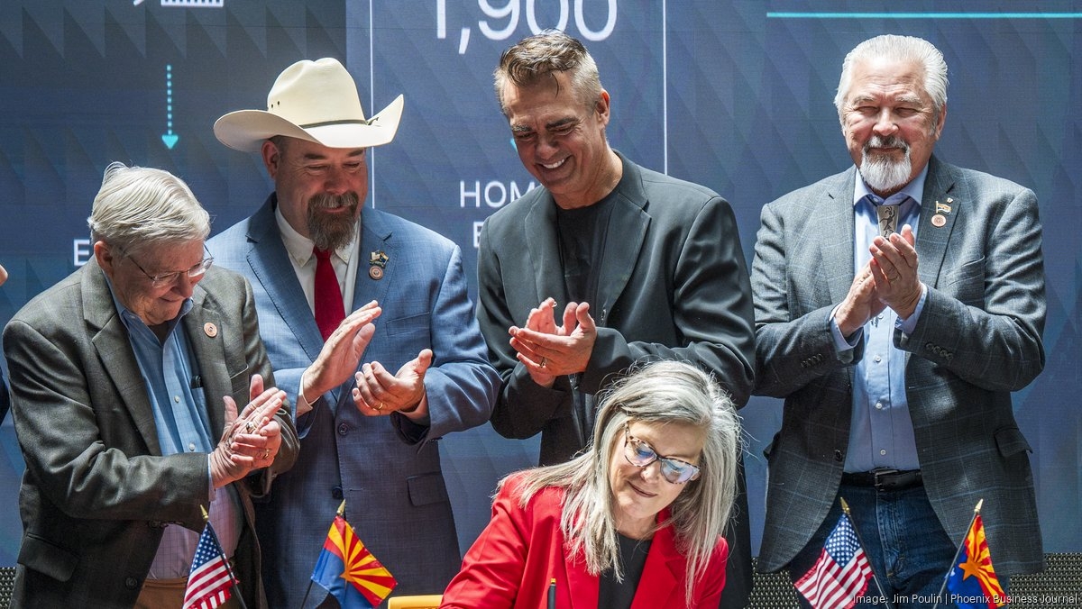 Gov. Hobbs defends 'Axon bill' at ceremonial signing ceremony in Scottsdale