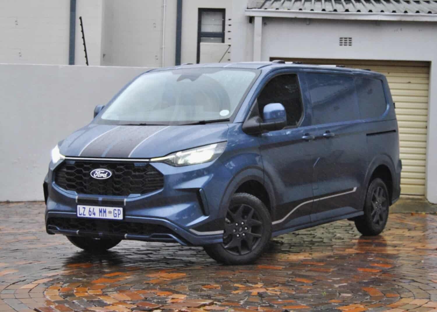 Sport-overall clad Ford Transit Custom shows work can be fun