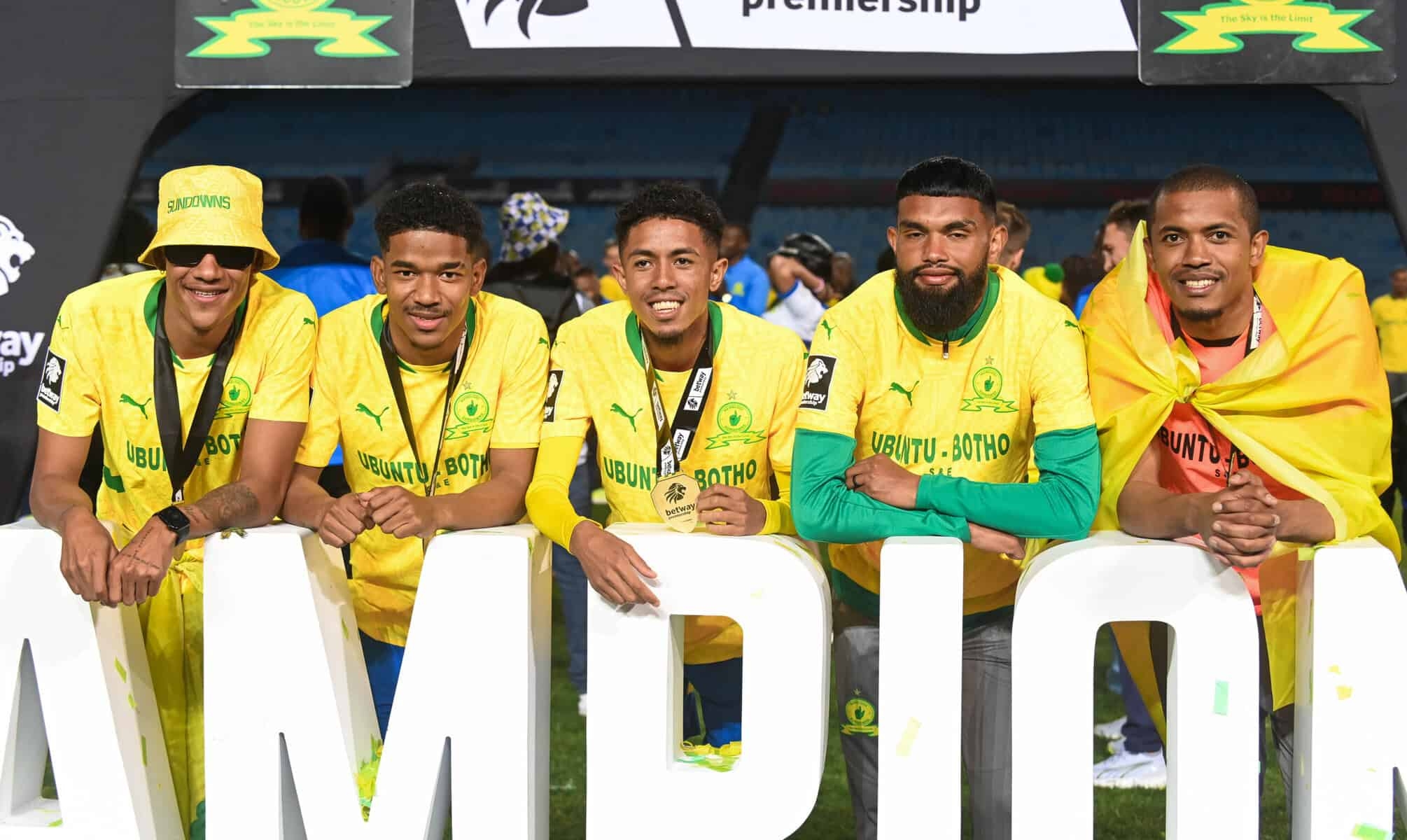 Adams reacts to winning first league title with Sundowns