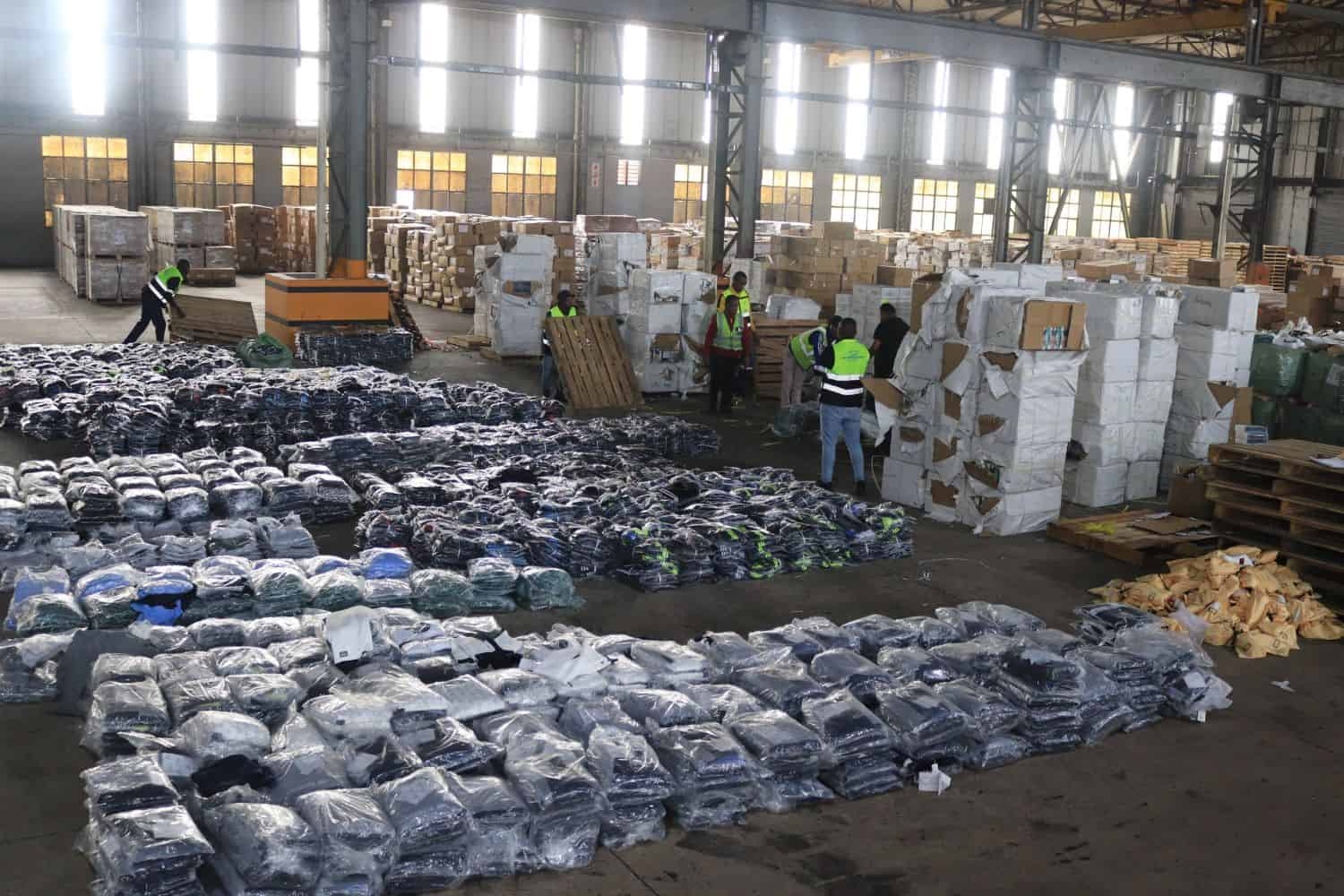 Police seize R400m in counterfeit goods at Durban freight depot
