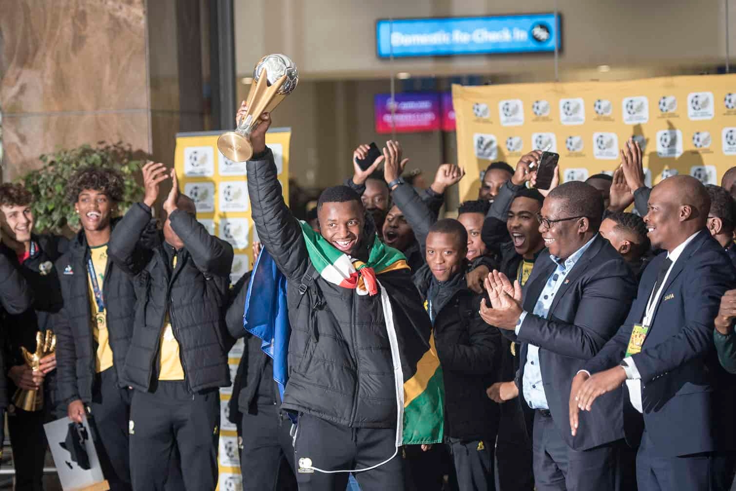 WATCH: ‘No team is playing the football that we are playing' – Victorious Amajita return home