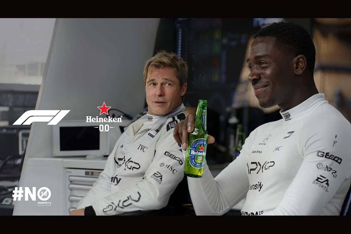 WIN: 1 of 5 Heineken® 0.0 F1 Movie hampers up for grabs! Valued at R5 000!