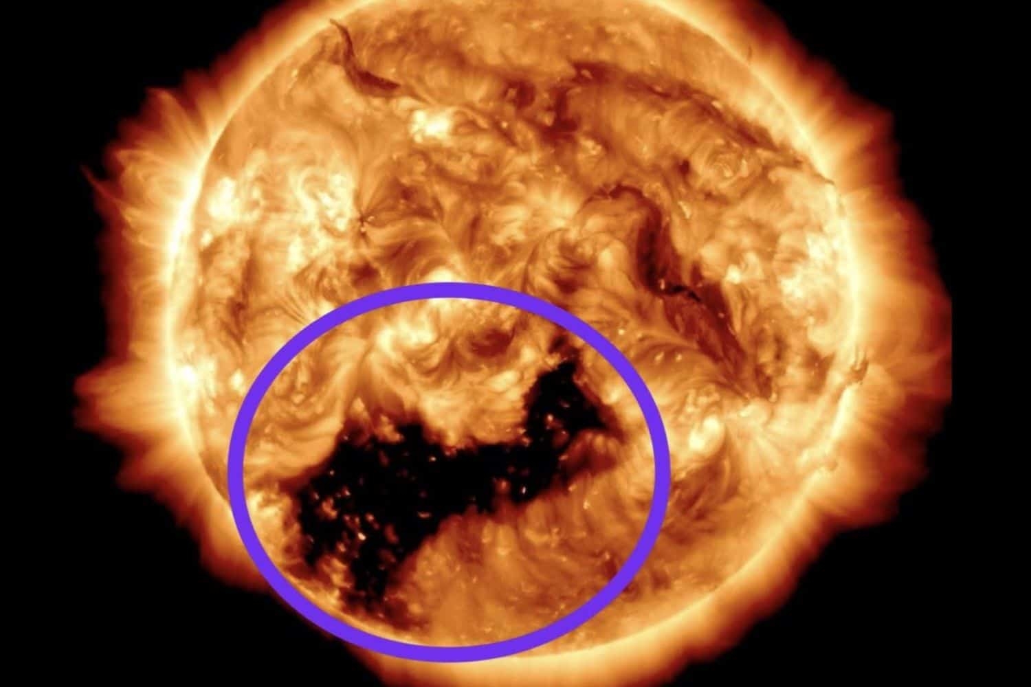 Geomagnetic storm with 1 000km