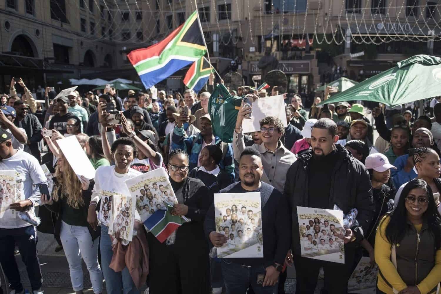 ‘It's all about ubuntu': Fans celebrate with world champion Proteas