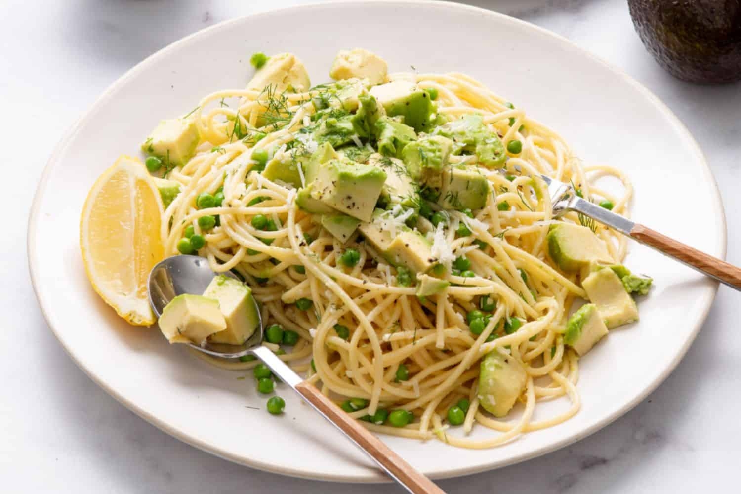 Recipe of the day: Lemony avocado pea pasta