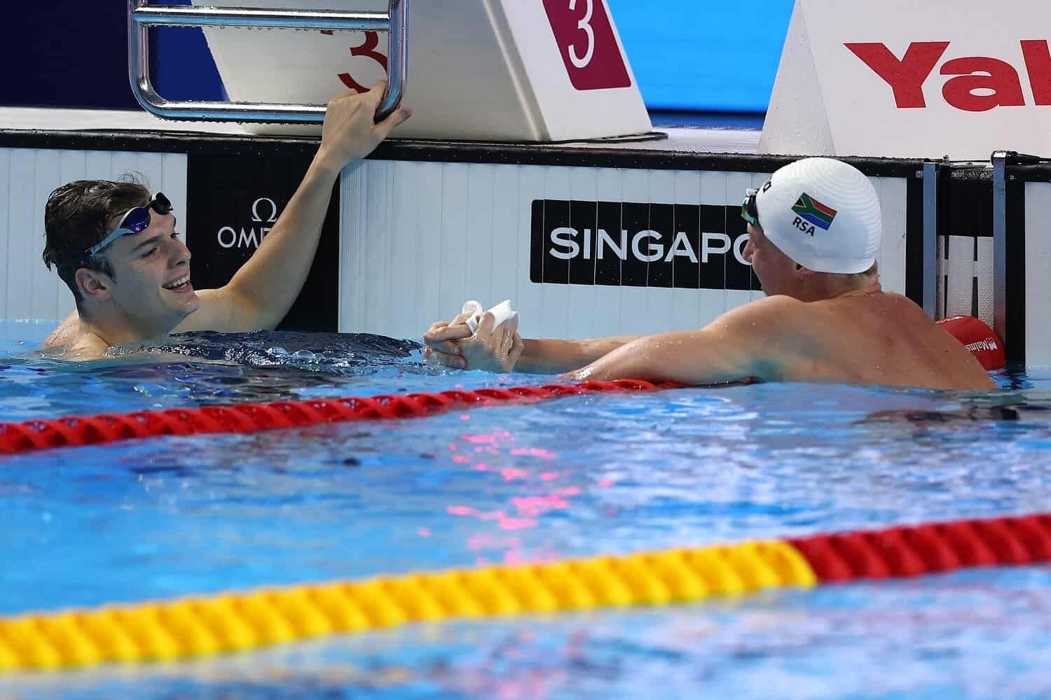 Coetzé wins silver in 200m backstroke final at World Aquatics Champs