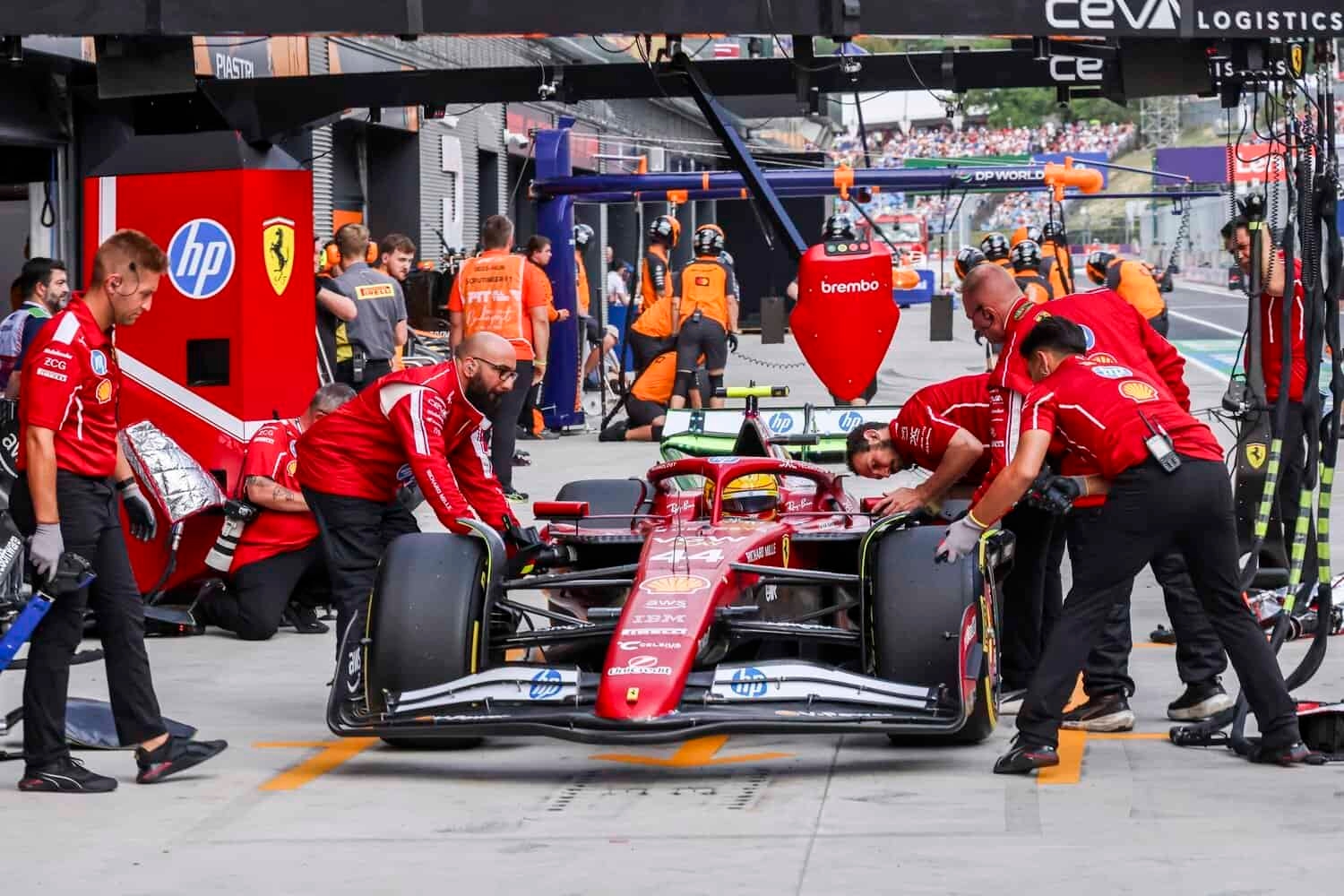 Ferrari: fastest in the pits