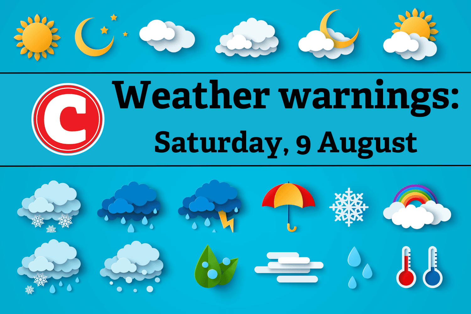 Weather alert: A wet and windy Women's Day ahead in the Western Cape