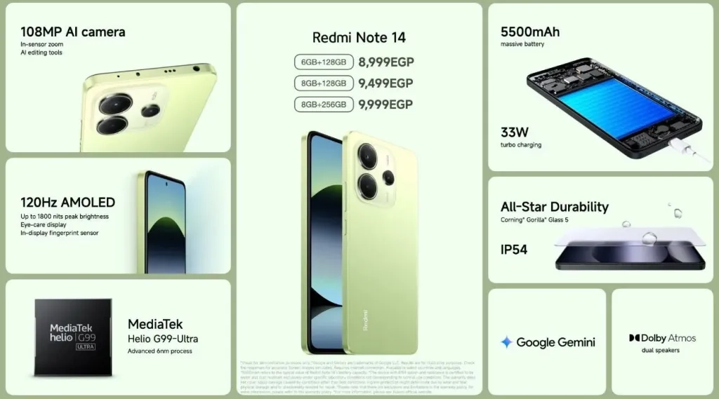 رسميًا.....شاومي تطلق في حفل ضخم Redmi Note 14 تقنية مبتكرة مع تصميم مذهل