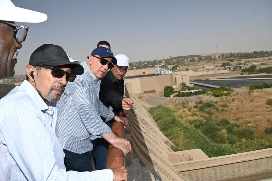 سويلم يتفقد أعمال الصيانة الدورية لرفع كفاءة خزان أسوان
