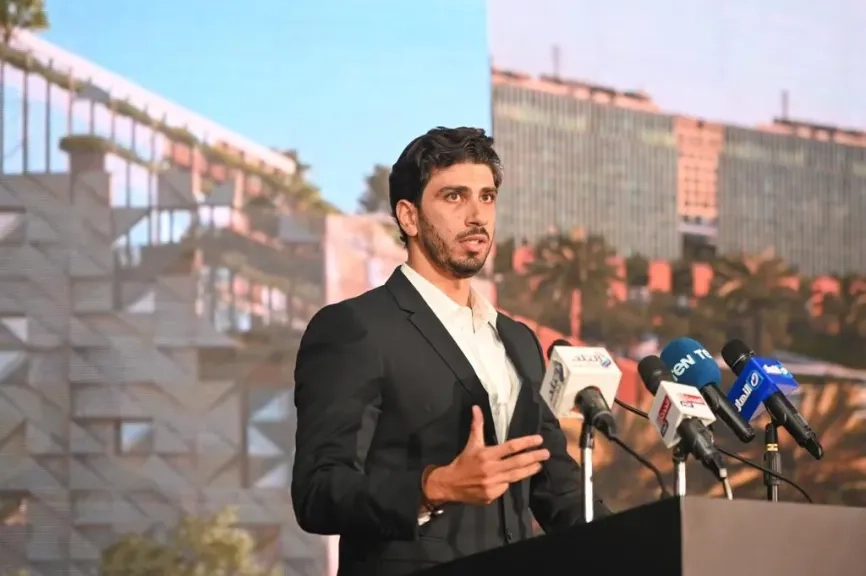 أحمد عاشور: الانتهاء من تنفيذ أكثر من 60% من الواجهات الخارجية لمشروع ارك بلان «Il Cuore Verde»