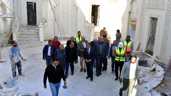 محافظ الدقهلية يتفقد أعمال تطوير ورفع كفاءة ضريح الشيخ الشعراوي بدقادوس