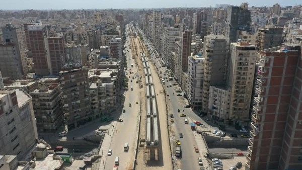 مترو الإسكندرية: استمرار الأعمال الإنشائية على خط أبو قير– محطة مصر