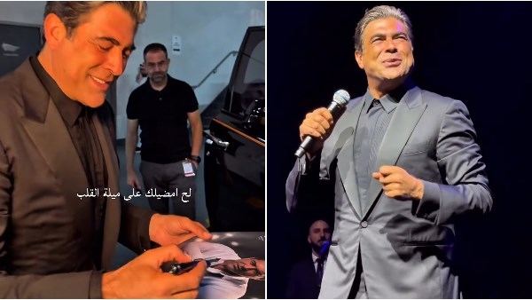 معجب يفاجئ وائل كفوري بحفل دبي.. شاهد