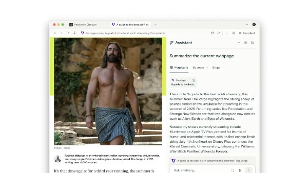 Comet .. متصفح جديد من Perplexity لمنافسة Google Chrome بذكاء اصطناعي تنفيذي