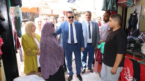 باستثمارات 12 مليون جنيه.. محافظ المنوفية يفتتح السوق الحضاري الجديد بـ سيدي خميس
