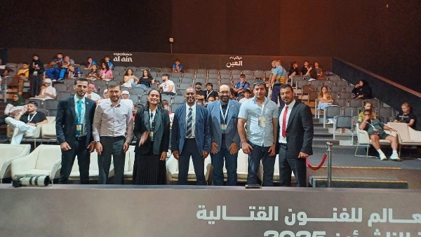 نائب رئيس اتحاد الجوجيتسو ورئيس لجنة الـMMA يشهدان بطولة العالم للفنون القتالية المختلطة بالإمارات