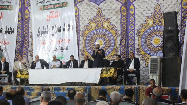 الجبهة الوطنية يبدأ دعايته الانتخابية بالمنيا بمؤتمر حاشد لدعم البدري