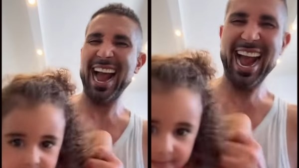 رفقة ابنته .. أحمد سعد يتفاعل مع جمهوره على أنغام "مكسرات"