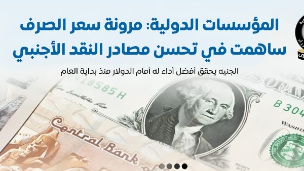 ضربة قوية لـ الدولار أمام الجنيه .. والمؤسسات الدولية تشيد بمرونة سعر الصرف